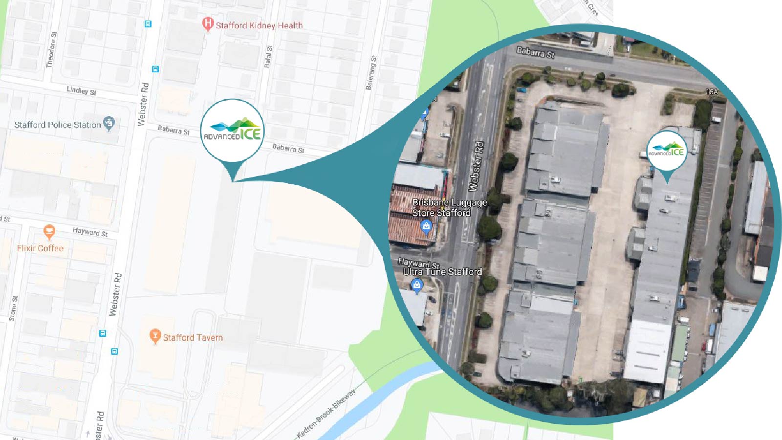 Advanced ICE location map
